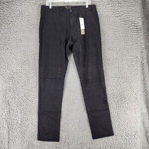 Jachs Pants Mens 31x34 Black Stretch Mid Rise Slim Fit Slim Tapered Leg *NWT*